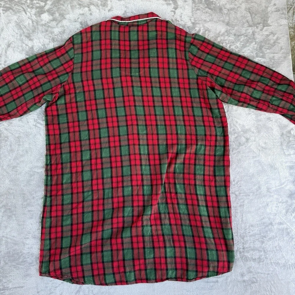 Disney Parks Women's Flannel Plaid Mickey Sleep Shirt Nightgown Nightshirt 2X - Picture 9 of 9